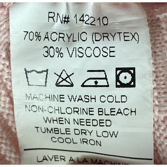 MerSea Catalina Sweater Women’s OS Rolled Hem EUC Pink Quiet Luxury Cozycore - Picture 11 of 15